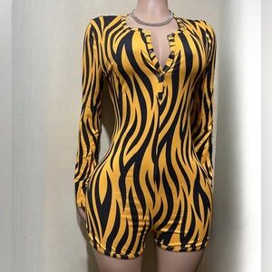Tiger Striped Nighttime Onesie Pajamas
